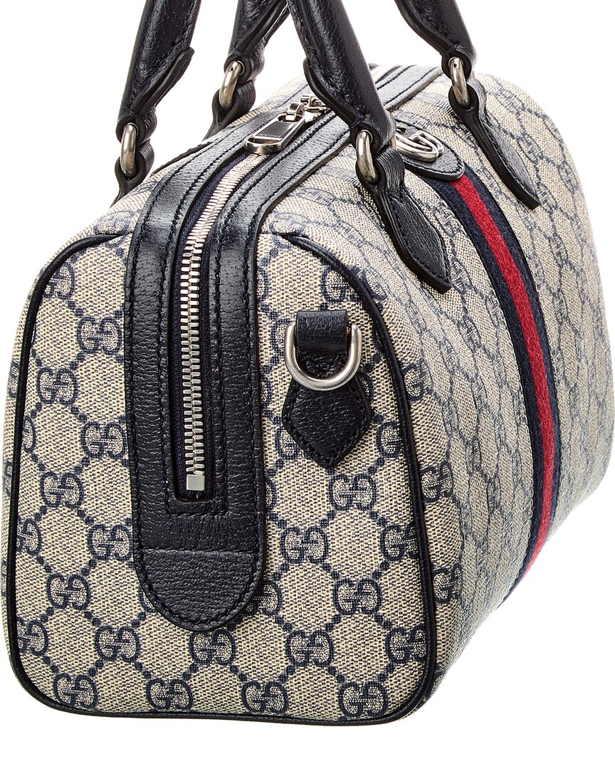Gucci Ophidia GG Small Top Handle GG Supreme Canvas & Leather Bag
