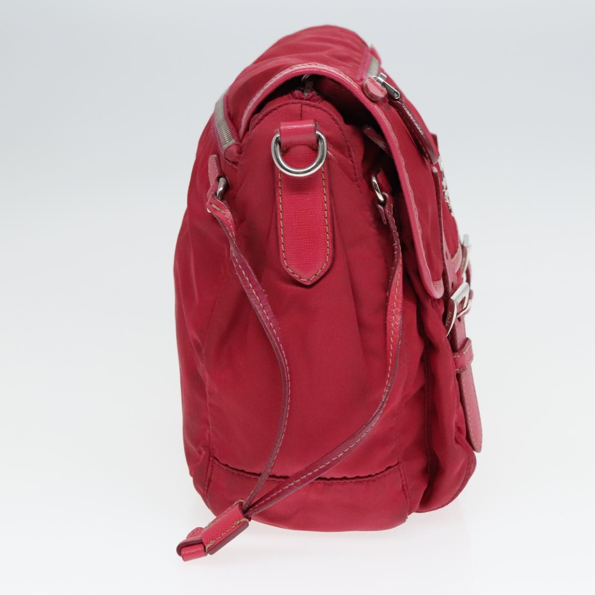 Luxury Prada Shoulder Bag Nylon Pink  94004