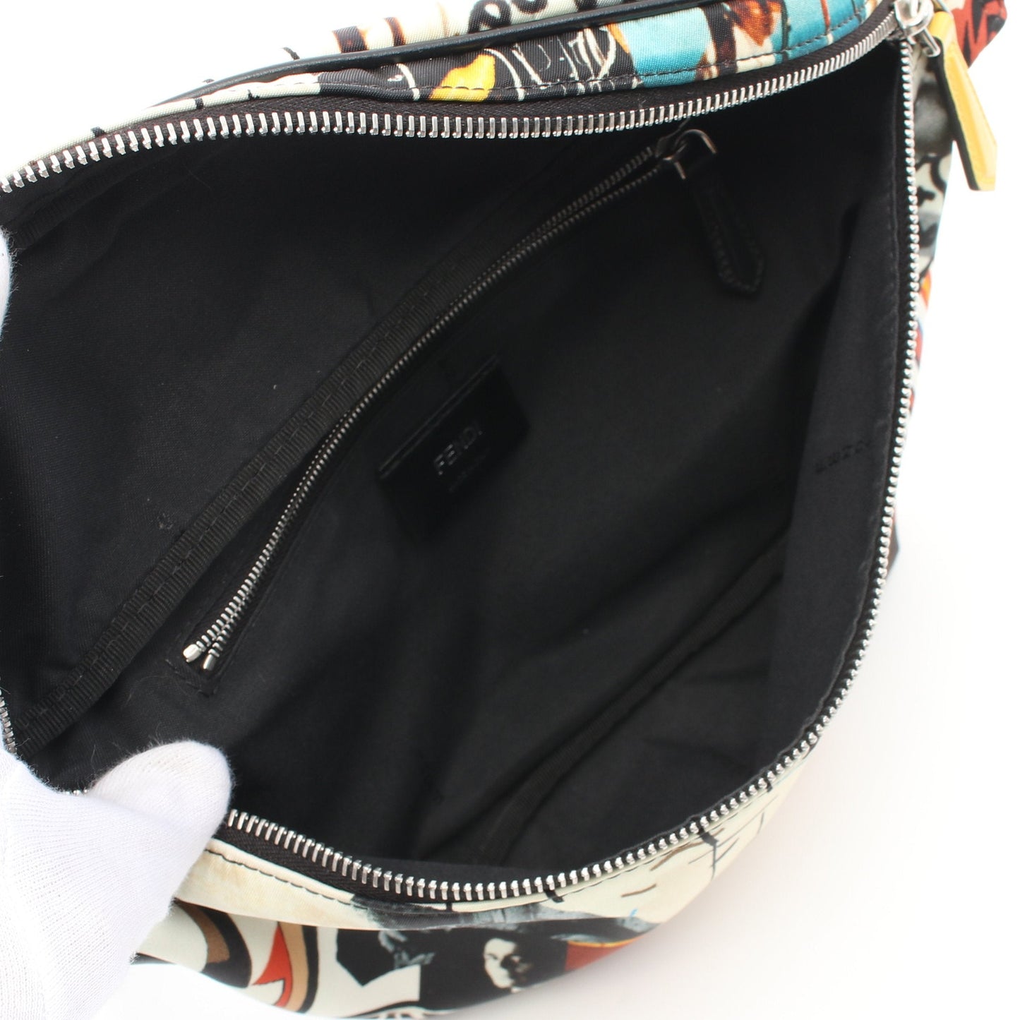 Luxury Fendi Luxury Fendi * Karl Lagerfeld Body bag Waist bag Canvas Off white Multicolor