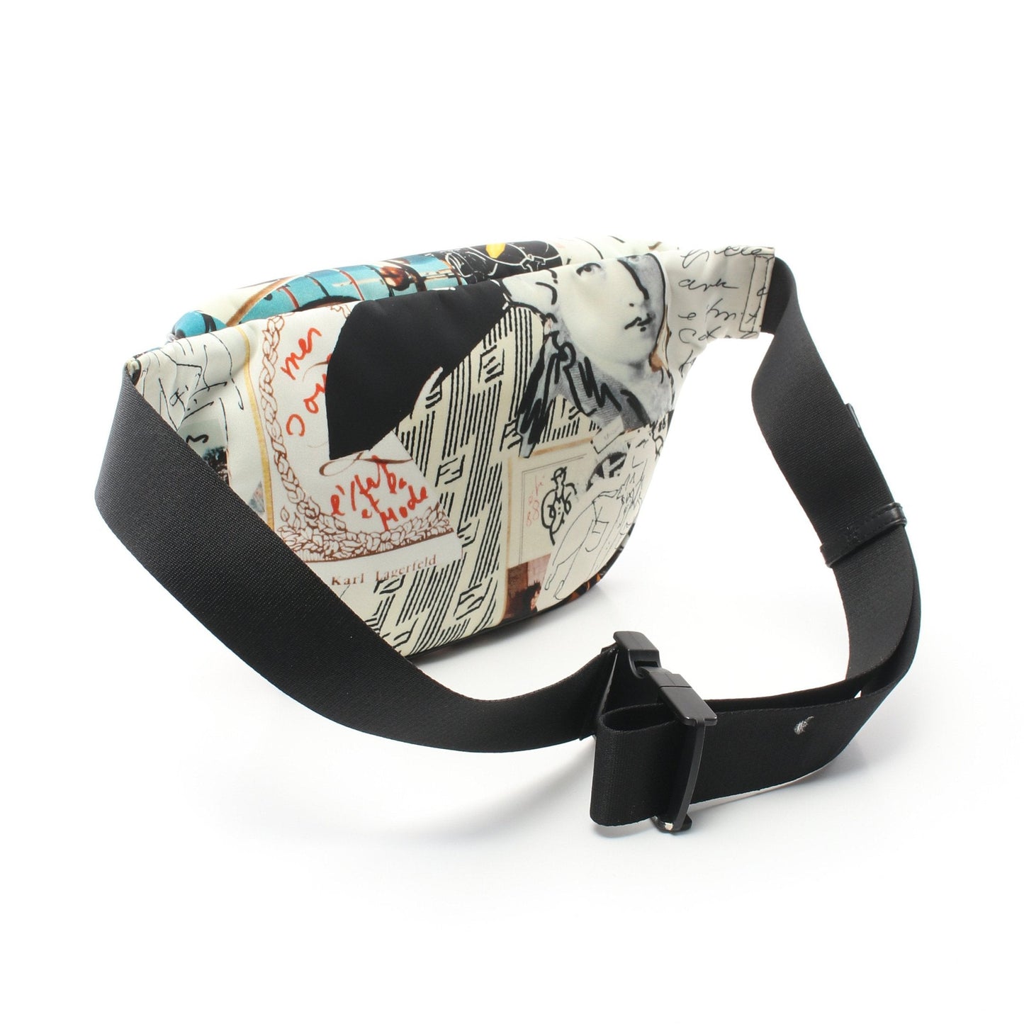 Luxury Fendi Luxury Fendi * Karl Lagerfeld Body bag Waist bag Canvas Off white Multicolor