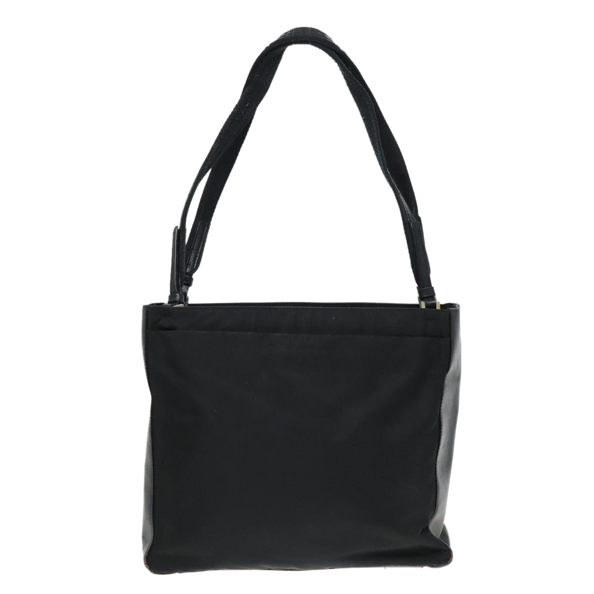 Luxury Prada Tote Bag Nylon Black Silver  94044