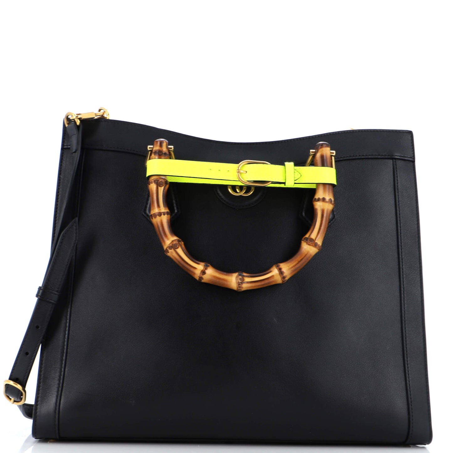 Luxury Gucci Trending 2025 Diana NM Bamboo Handle Tote Leather Medium