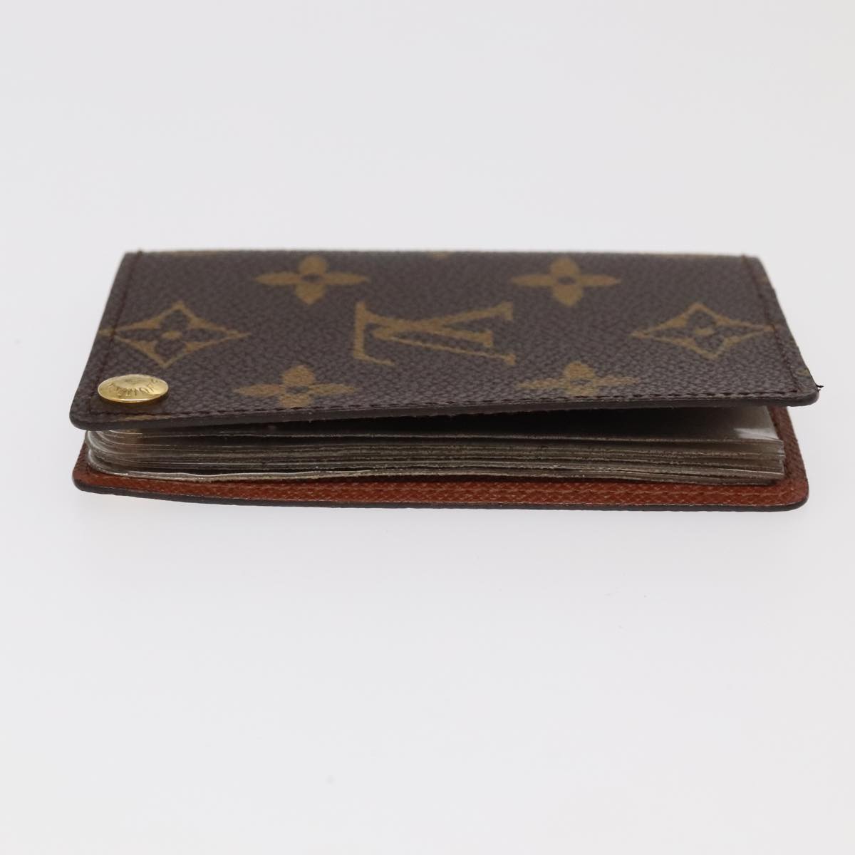 LOUIS VUITTON Monogram Porte Cartes Credit Pression Case M60937 LV 94111