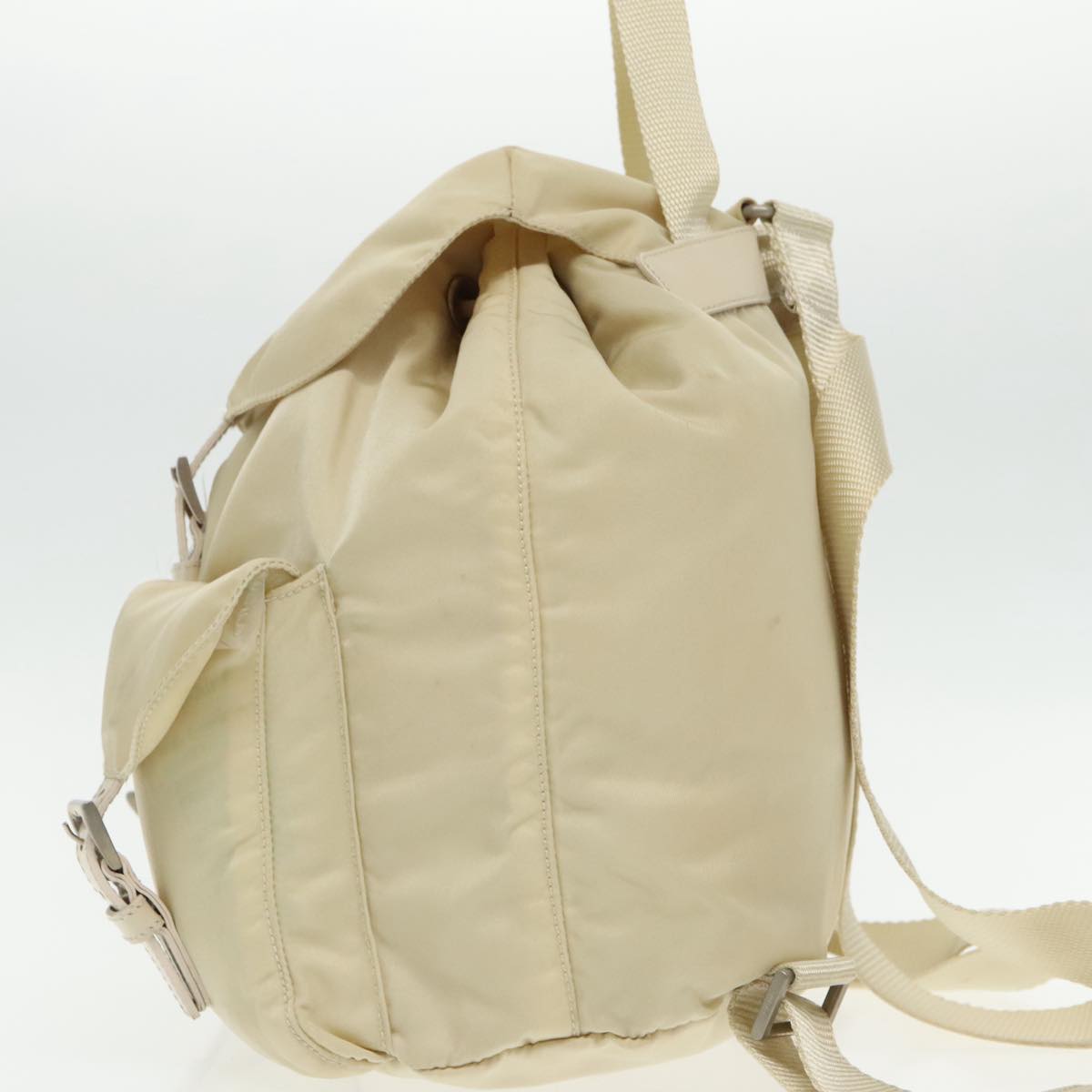 Luxury Prada Backpack Nylon White Silver  94142