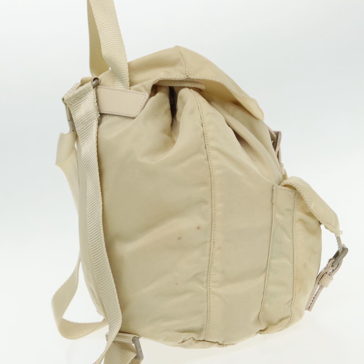 Luxury Prada Backpack Nylon White Silver  94142