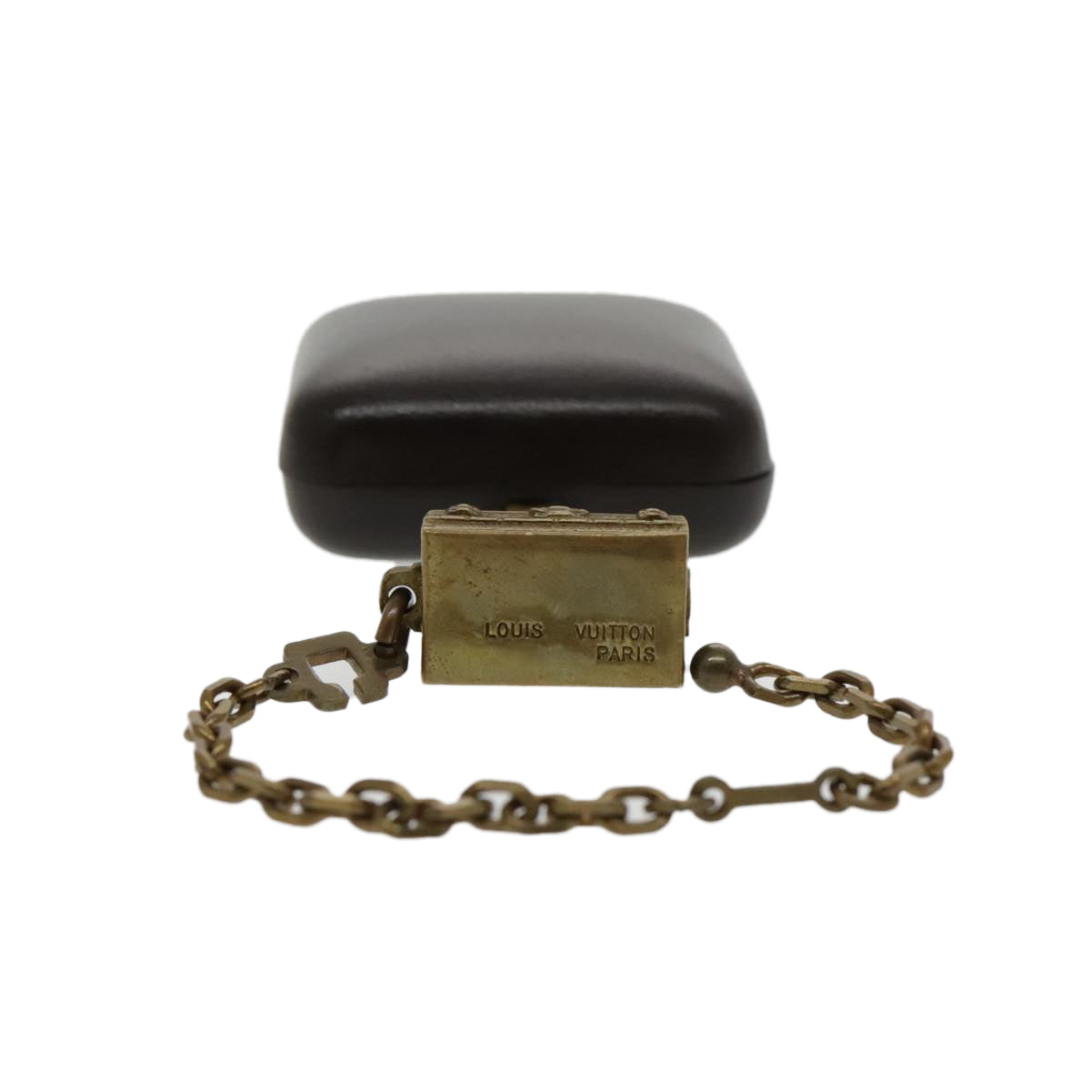 LOUIS VUITTON Trunk Type Key Holder metal Gold LV 94158