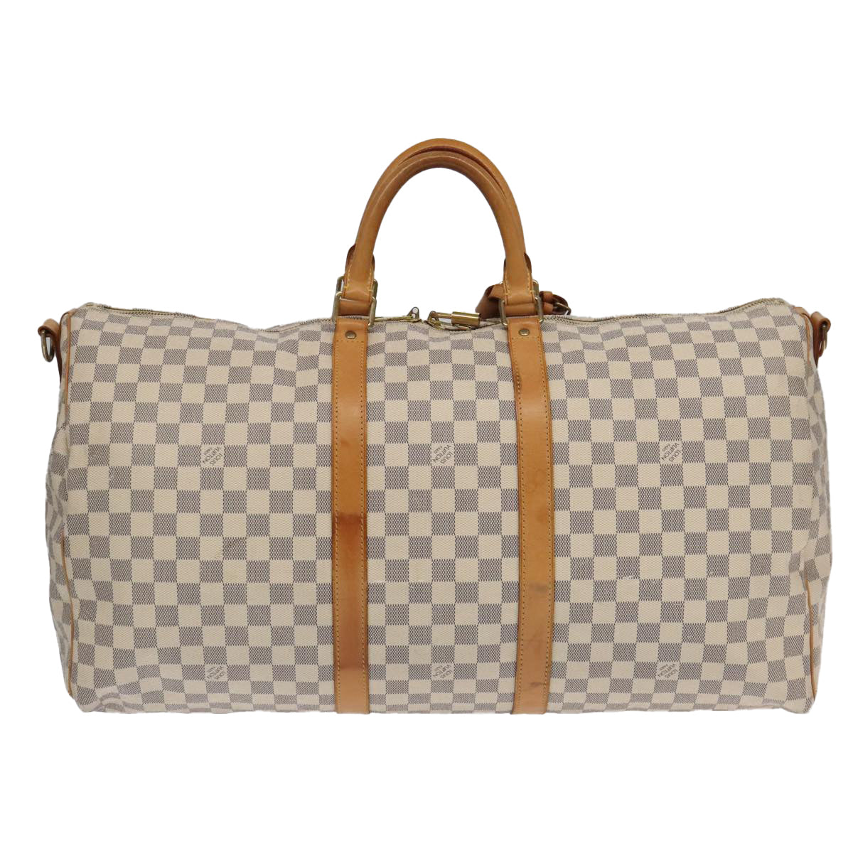 LOUIS VUITTON Damier Azur Keepall Bandouliere 55 Boston Bag N41429 94205