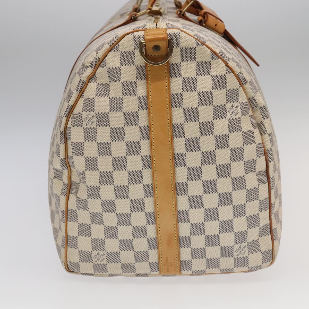LOUIS VUITTON Damier Azur Keepall Bandouliere 55 Boston Bag N41429 94205