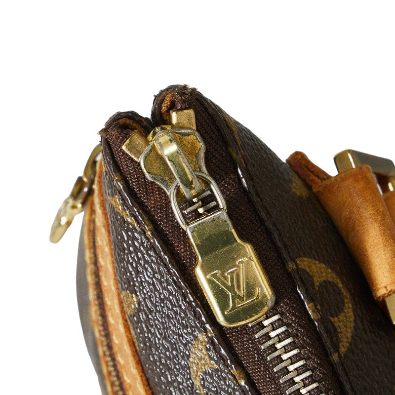 Louis Vuitton Monogram Poschet Bosphorus Slipper Shoulder Bag M40044 Brown PVC Leather  Louis Vuitton