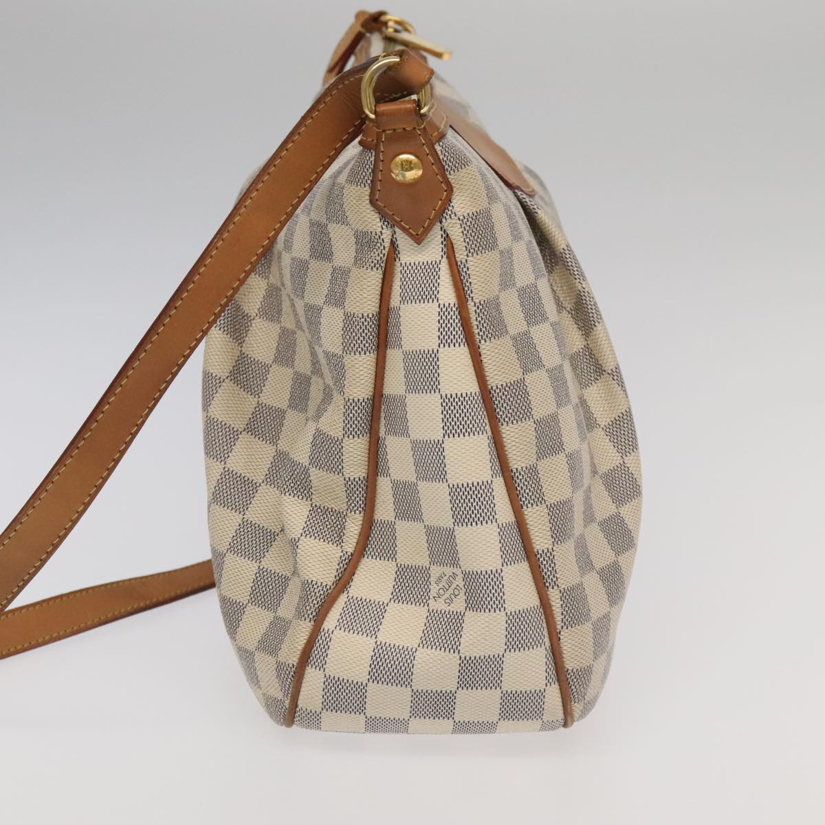 LOUIS VUITTON Damier Azur Siracusa MM Shoulder Bag N41112 LV 94208
