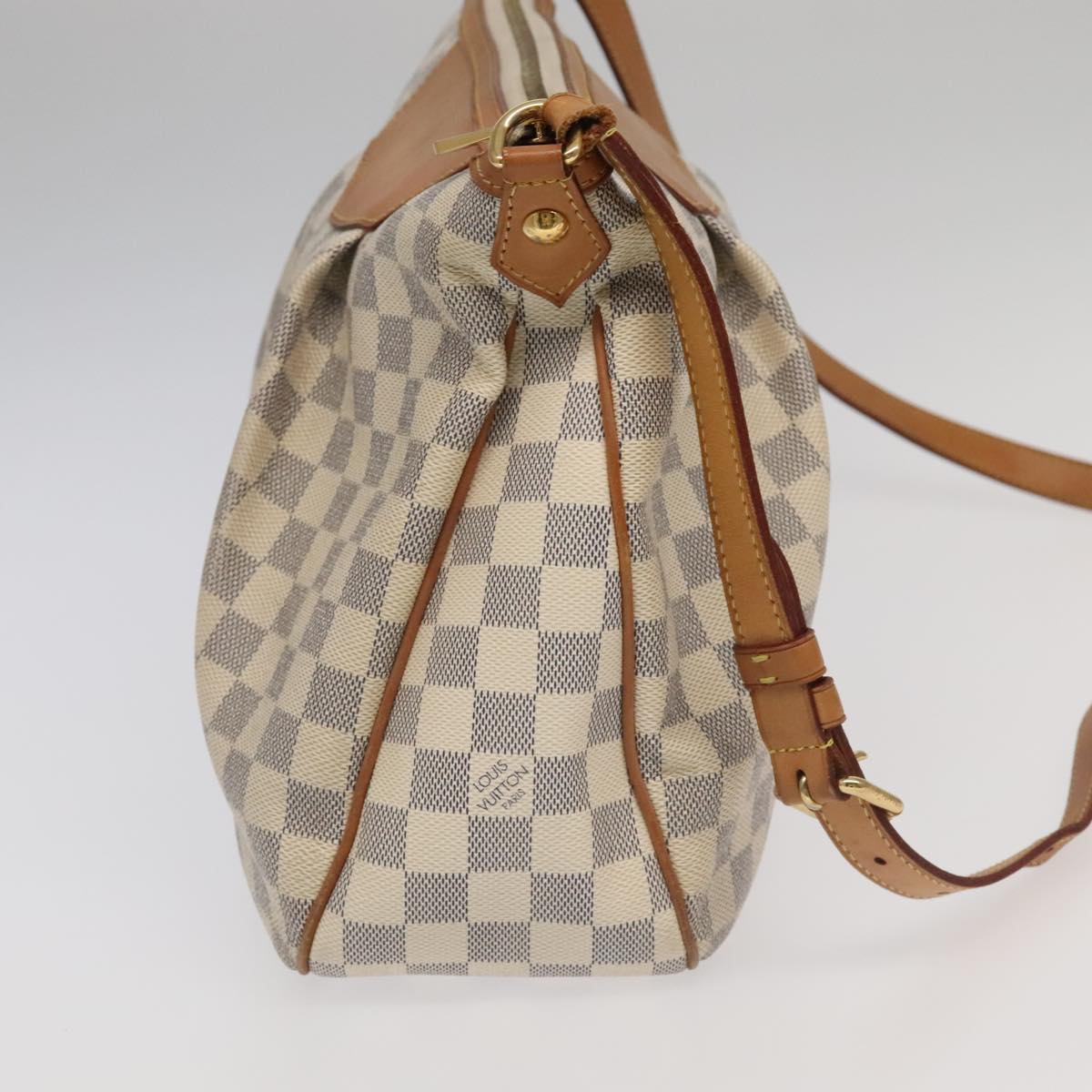 LOUIS VUITTON Damier Azur Siracusa MM Shoulder Bag N41112 LV 94208