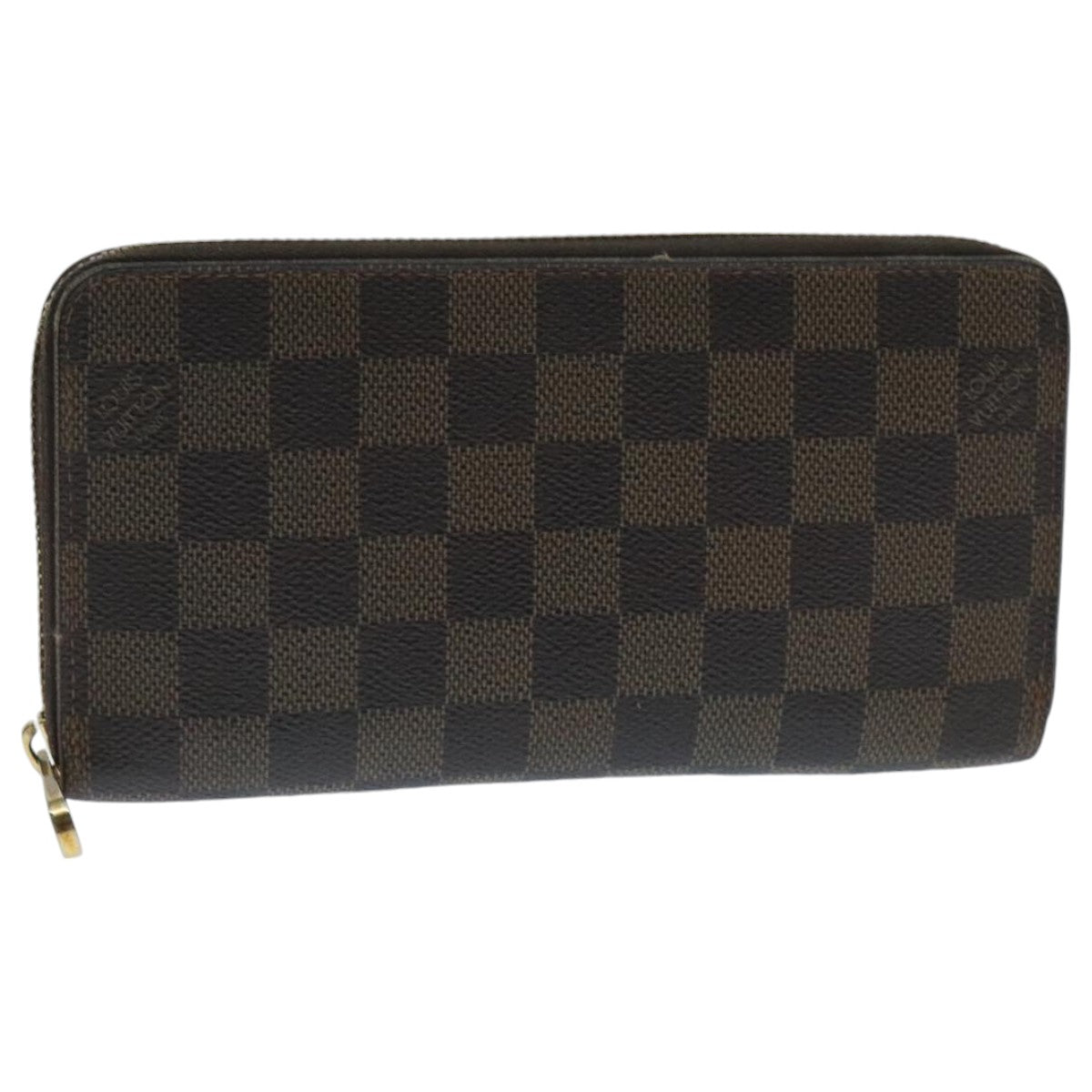 LOUIS VUITTON Damier Ebene Zippy Wallet Long Wallet N41661 LV 94256