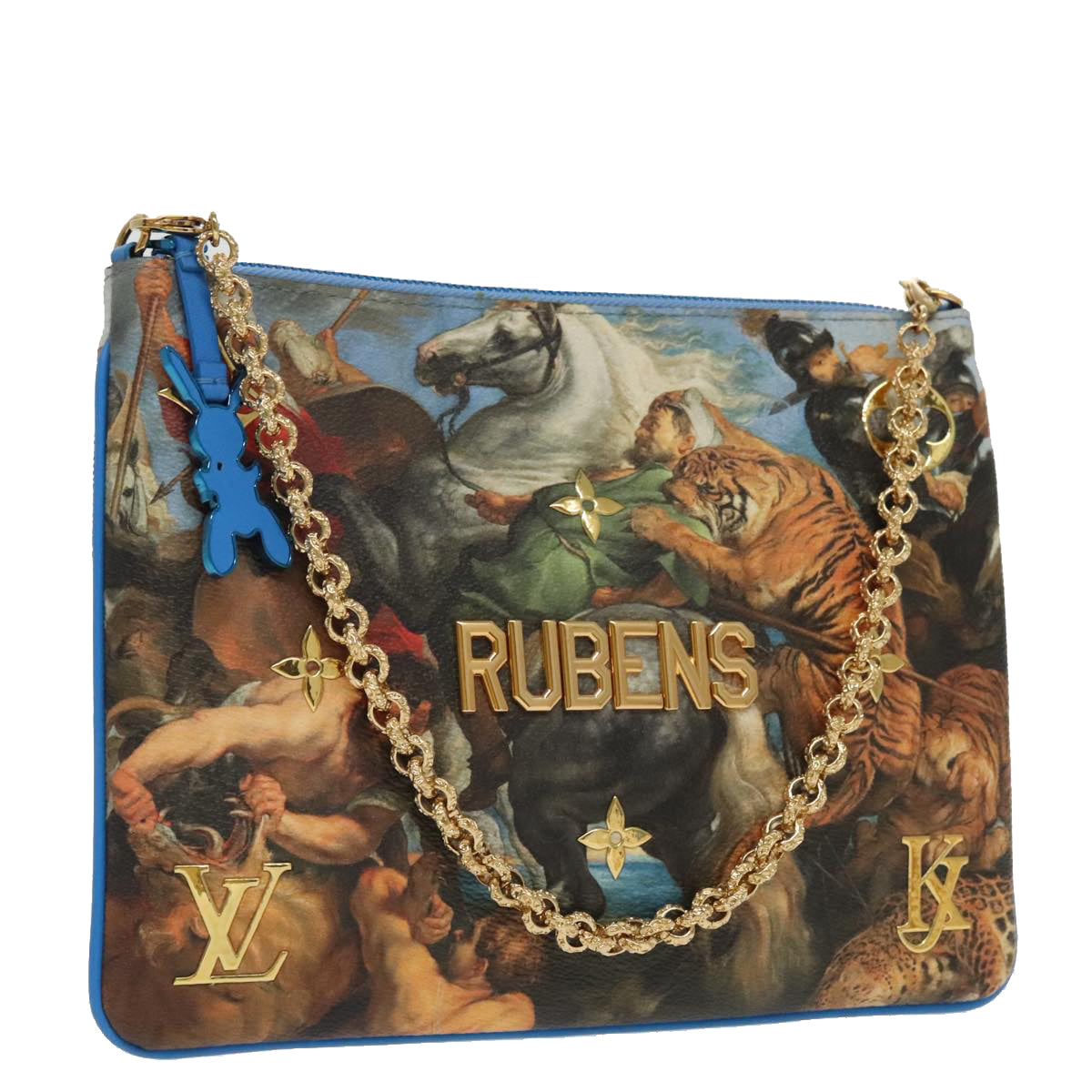 LOUIS VUITTON Masters Collection Pochette Plat Rubens Blue M64617 LV 94280S
