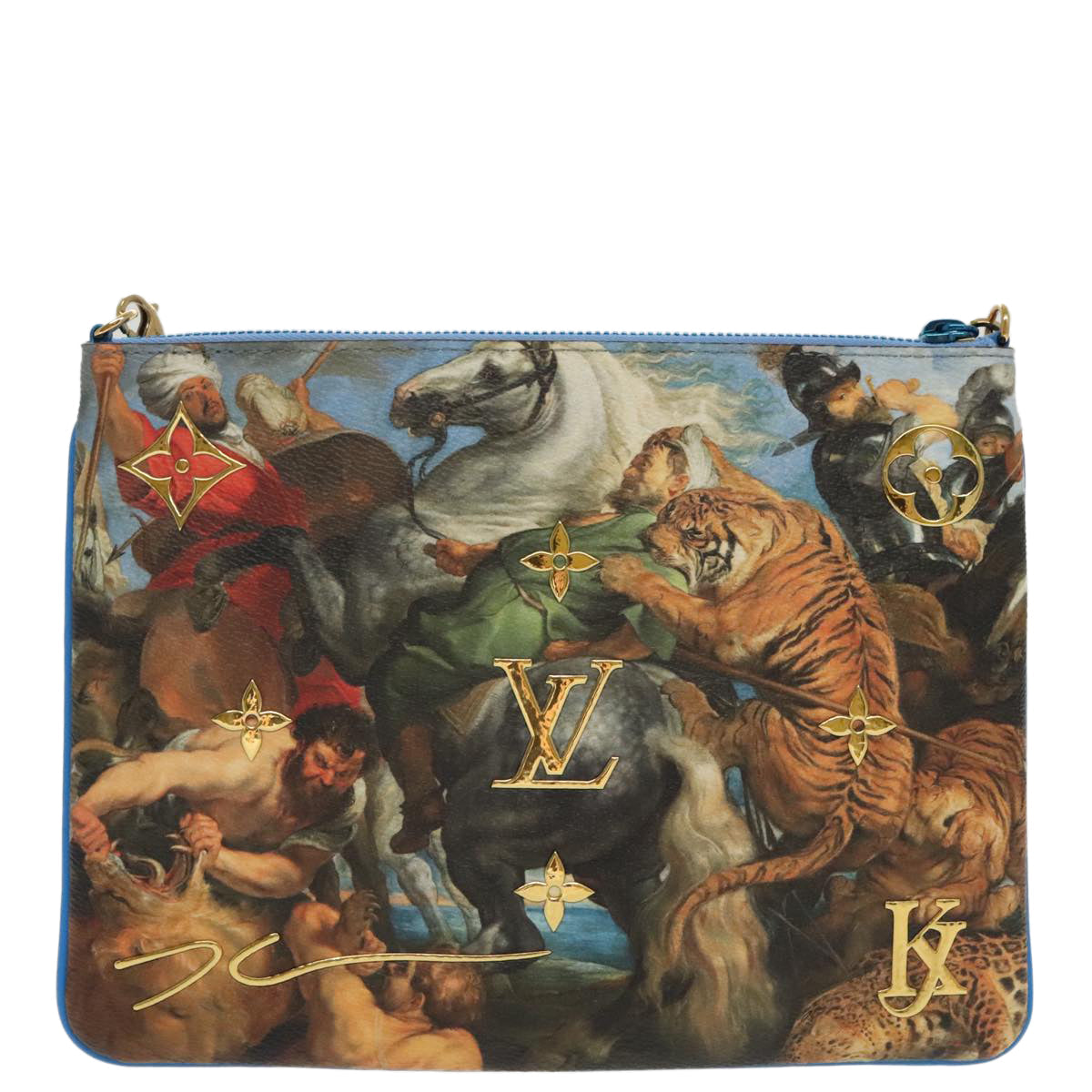 LOUIS VUITTON Masters Collection Pochette Plat Rubens Blue M64617 LV 94280S
