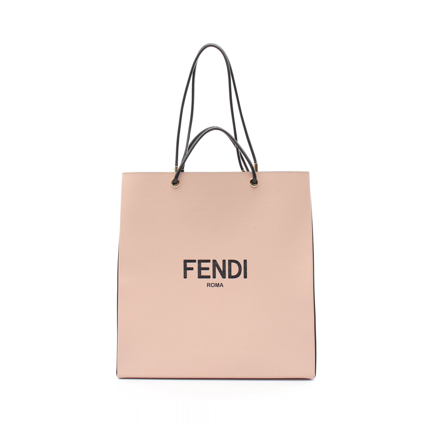 Luxury Fendi Luxury Fendi Bag Medium Shopping bag Shoulder bag Tote bag Leather Pink beige Black 2WAY