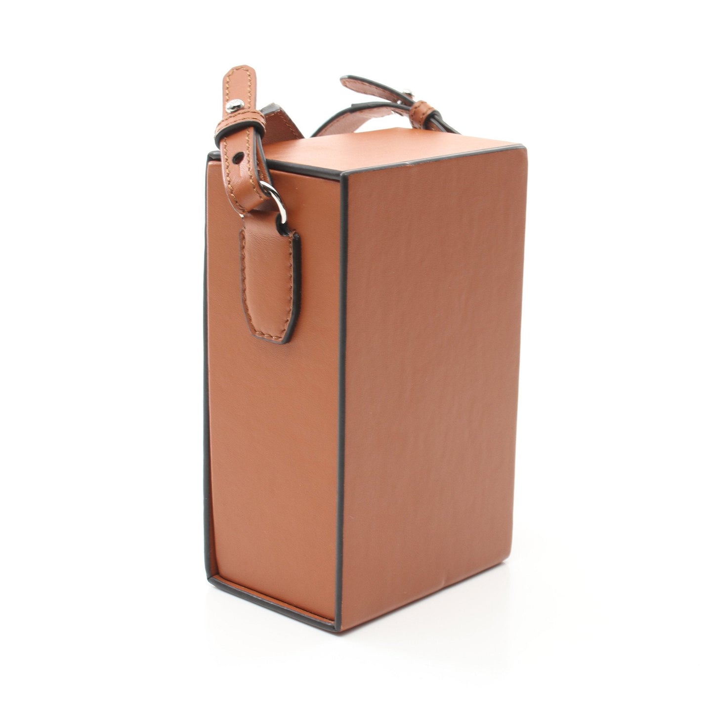 Luxury Fendi Box Shoulder bag Leather Light brown