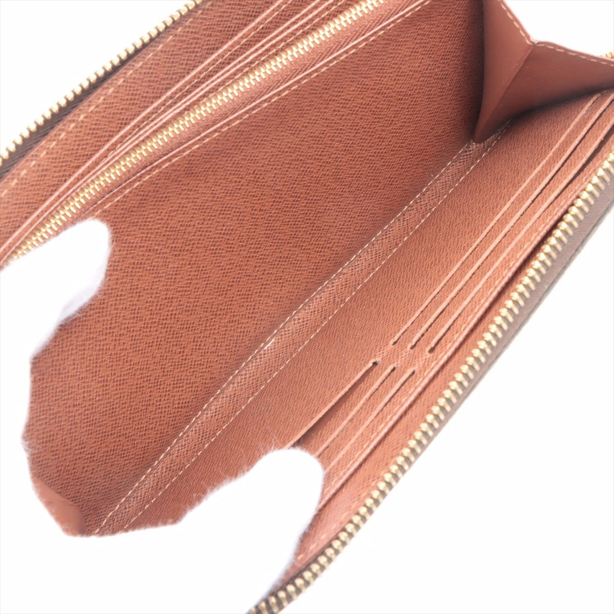 Louis Vuitton Monogram  Wallet M42616 Brown Round Zip Wallet  Smell Strong