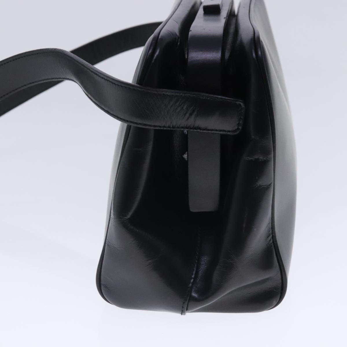 Luxury Prada Shoulder Bag Leather Black  94409