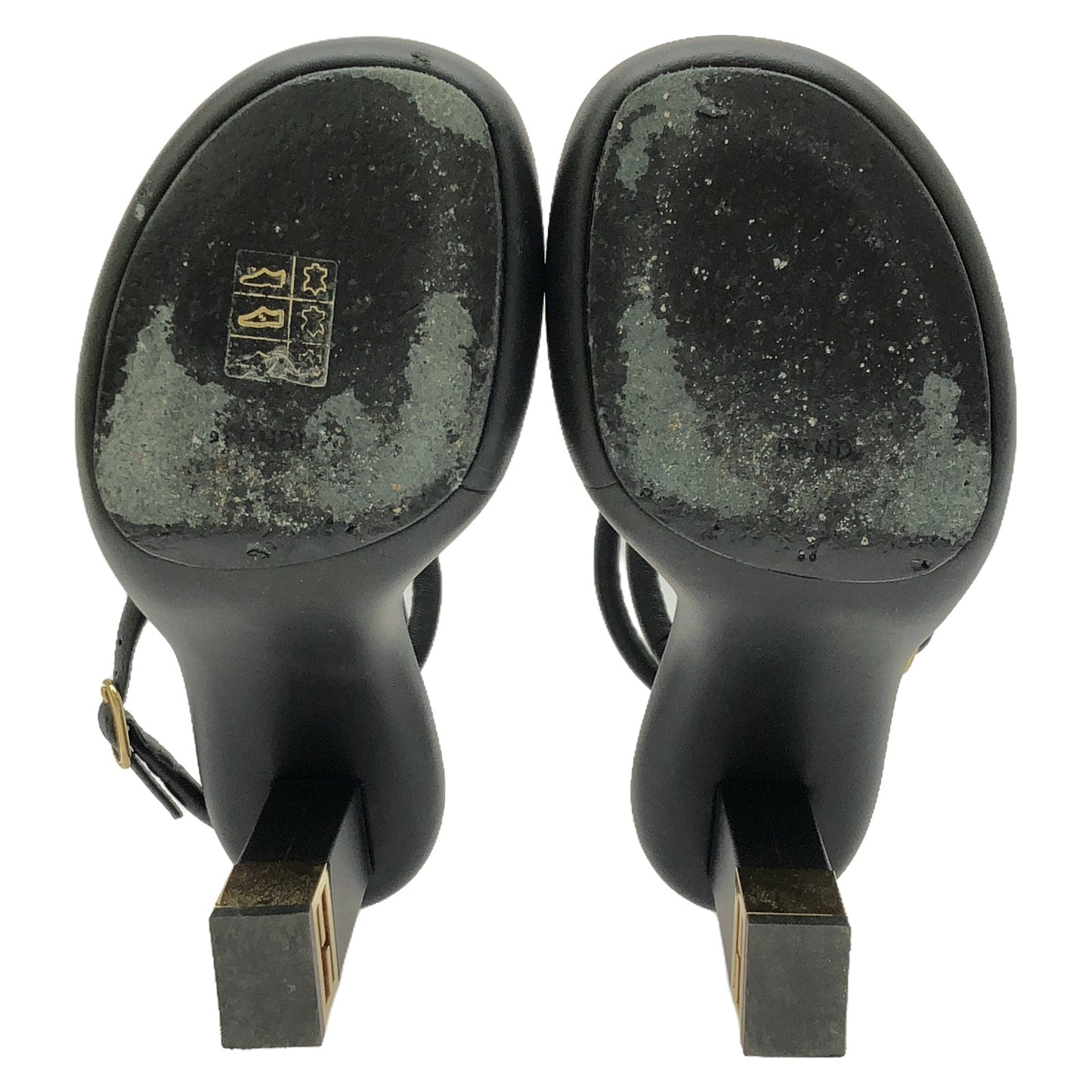 Luxury Fendi Sandals Sandals Leather Black