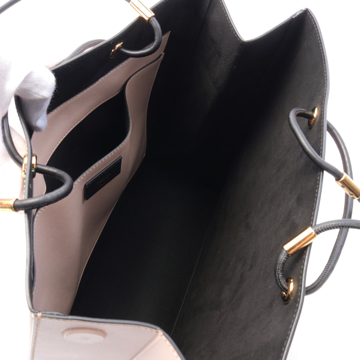 Luxury Fendi Luxury Fendi Bag Medium Shopping bag Shoulder bag Tote bag Leather Pink Black 2WAY
