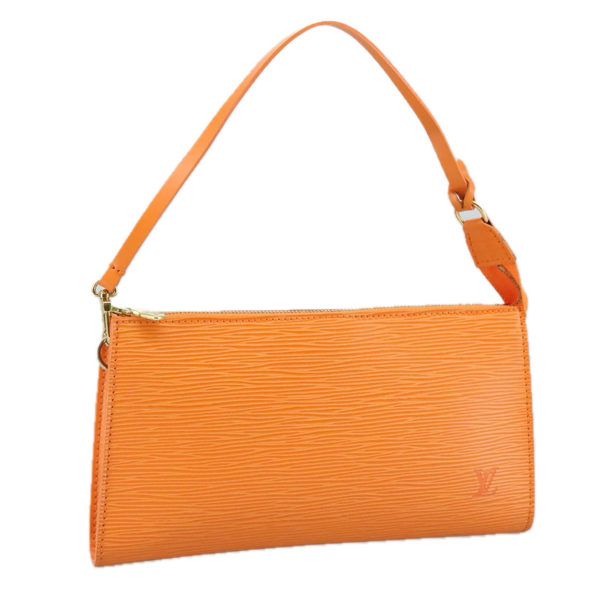 LOUIS VUITTON Epi Pochette Accessoires Pouch Orange Mandarin M5294H 94485