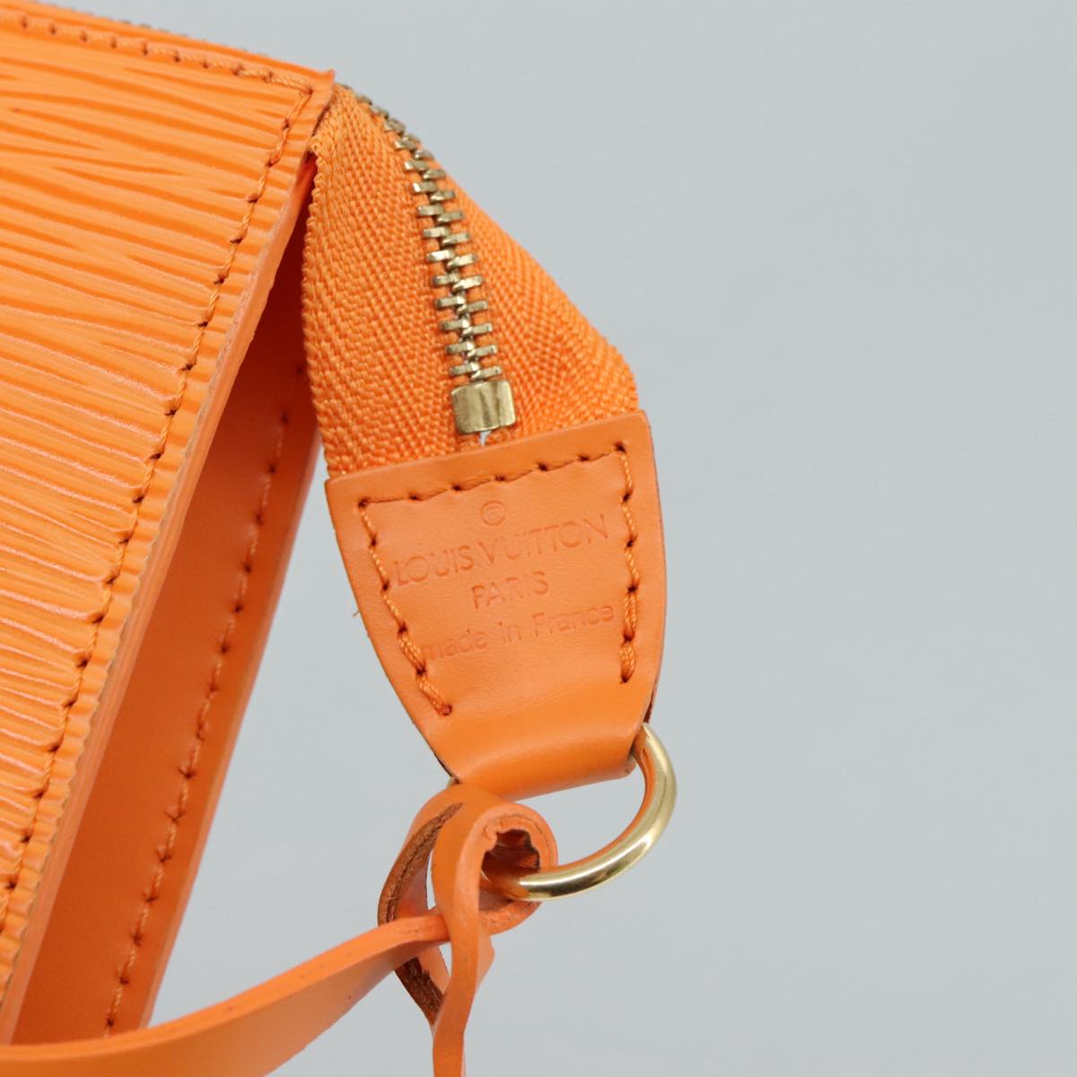 LOUIS VUITTON Epi Pochette Accessoires Pouch Orange Mandarin M5294H 94485