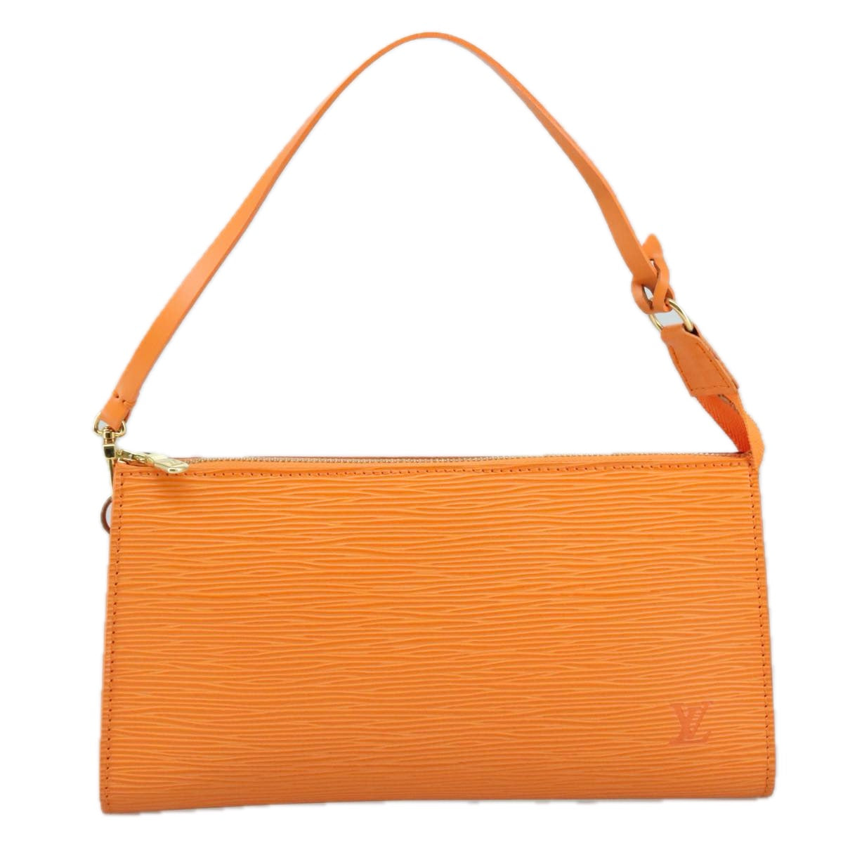 LOUIS VUITTON Epi Pochette Accessoires Pouch Orange Mandarin M5294H 94485