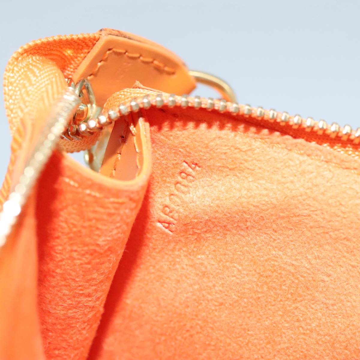 LOUIS VUITTON Epi Pochette Accessoires Pouch Orange Mandarin M5294H 94485
