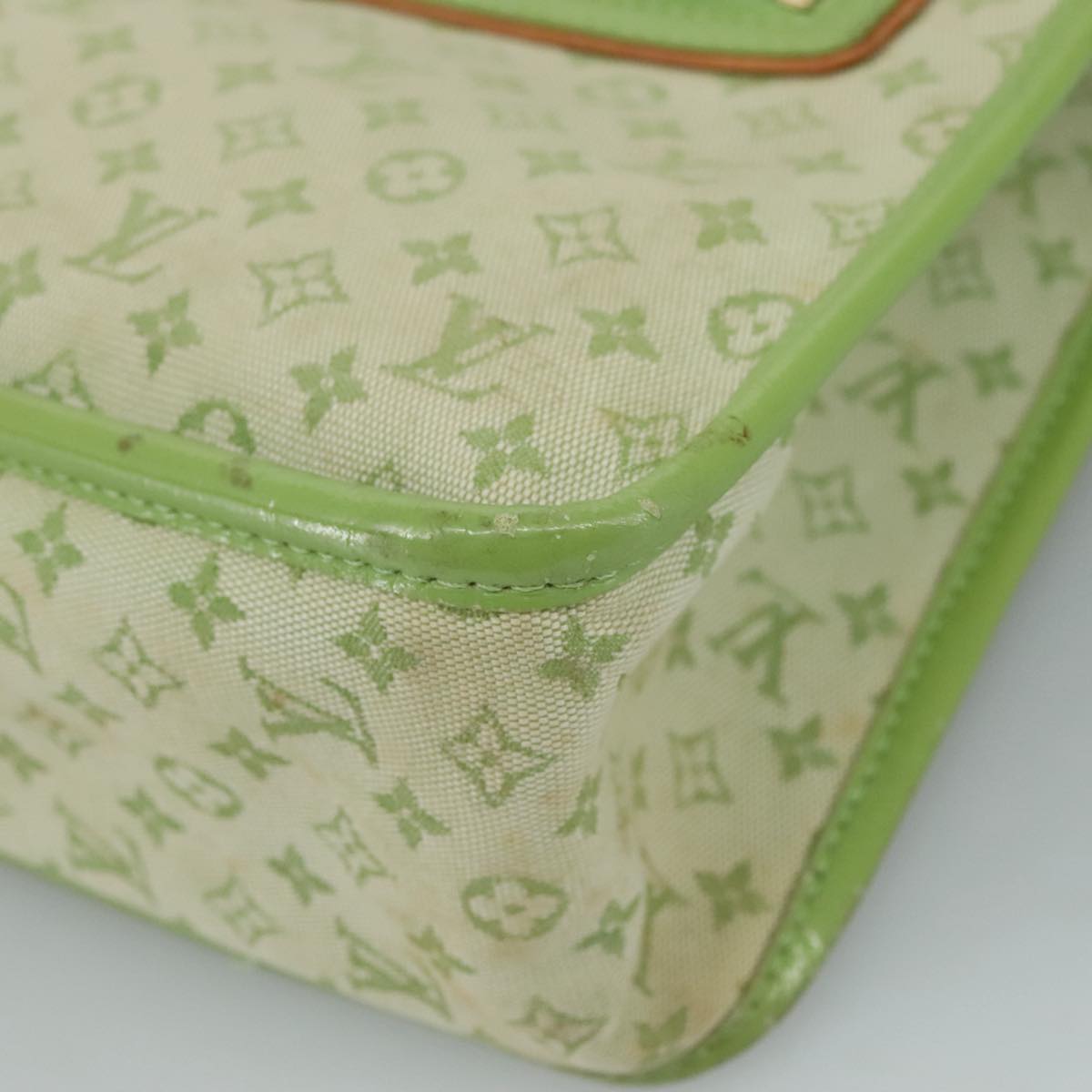 LOUIS VUITTON Monogram Mini Sac Catline Tote Bag Almond Green M92931 94486