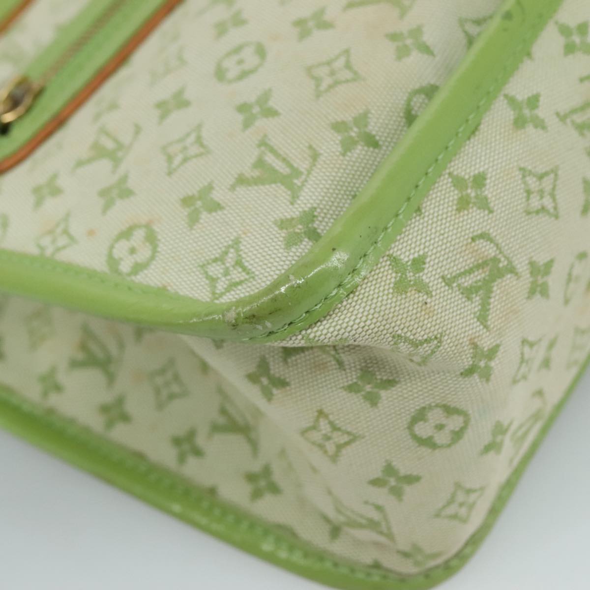 LOUIS VUITTON Monogram Mini Sac Catline Tote Bag Almond Green M92931 94486