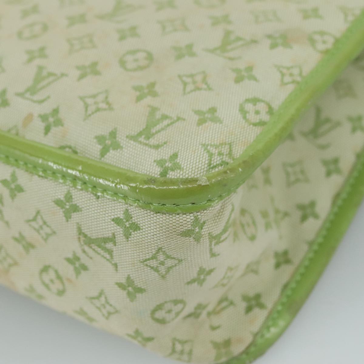 LOUIS VUITTON Monogram Mini Sac Catline Tote Bag Almond Green M92931 94486