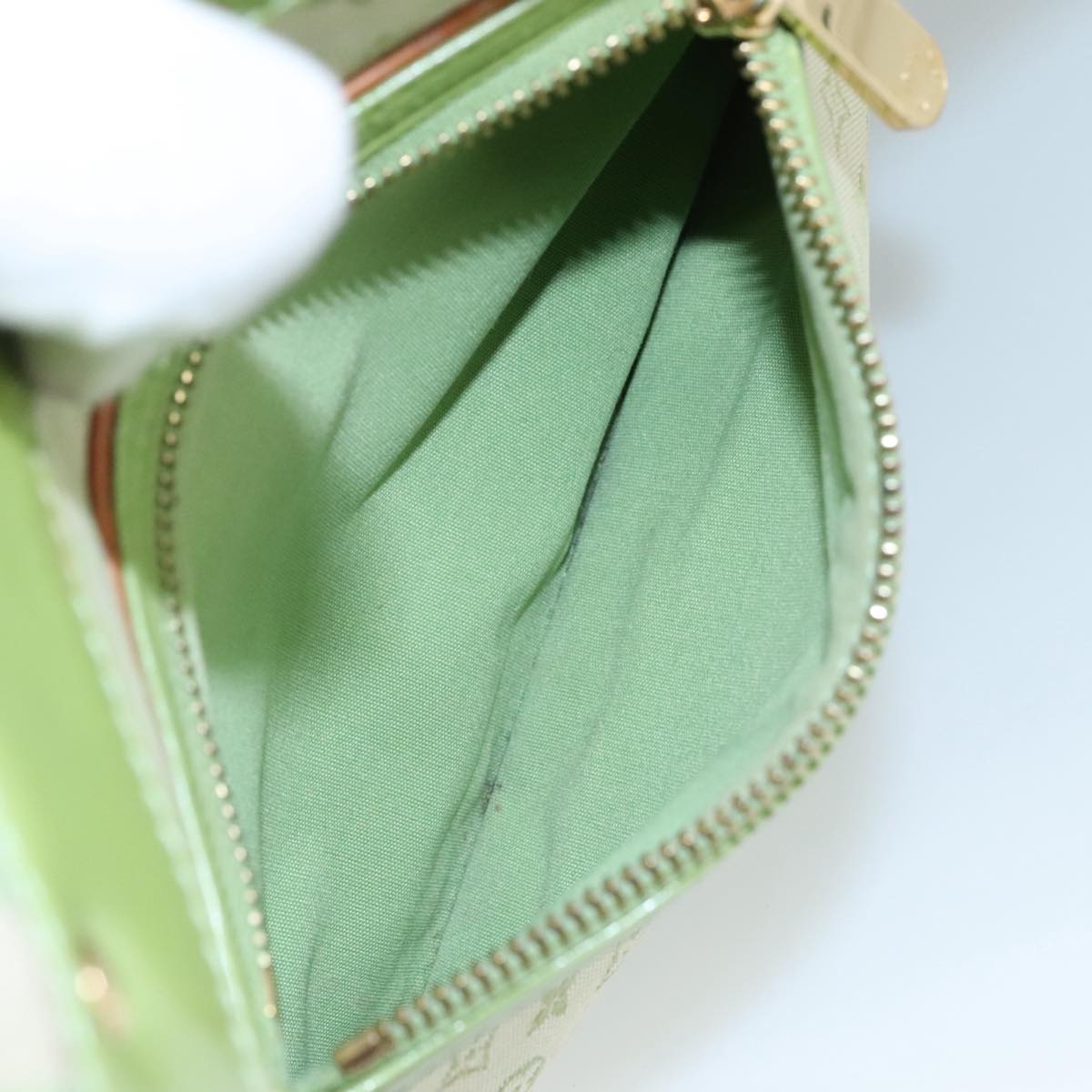 LOUIS VUITTON Monogram Mini Sac Catline Tote Bag Almond Green M92931 94486