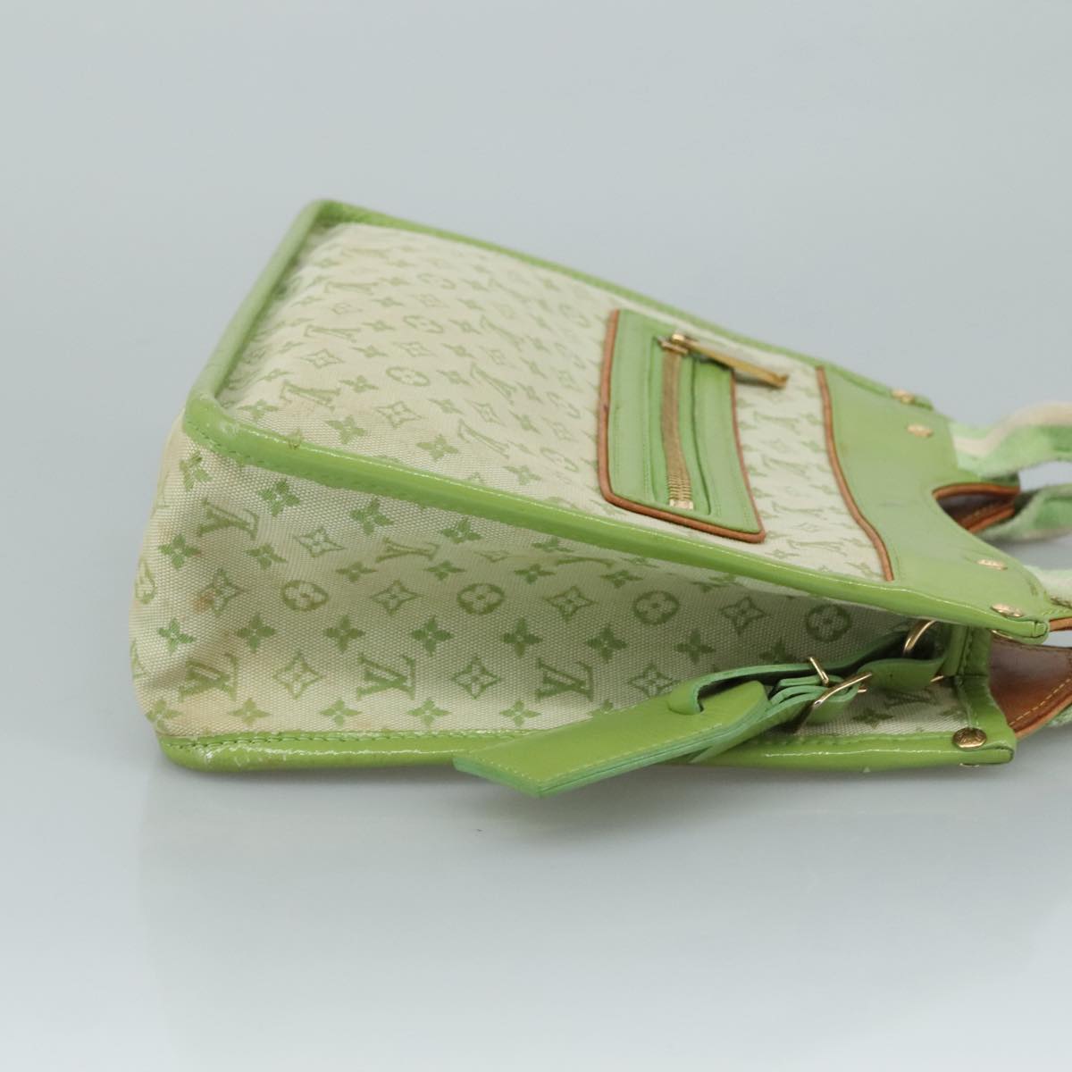 LOUIS VUITTON Monogram Mini Sac Catline Tote Bag Almond Green M92931 94486