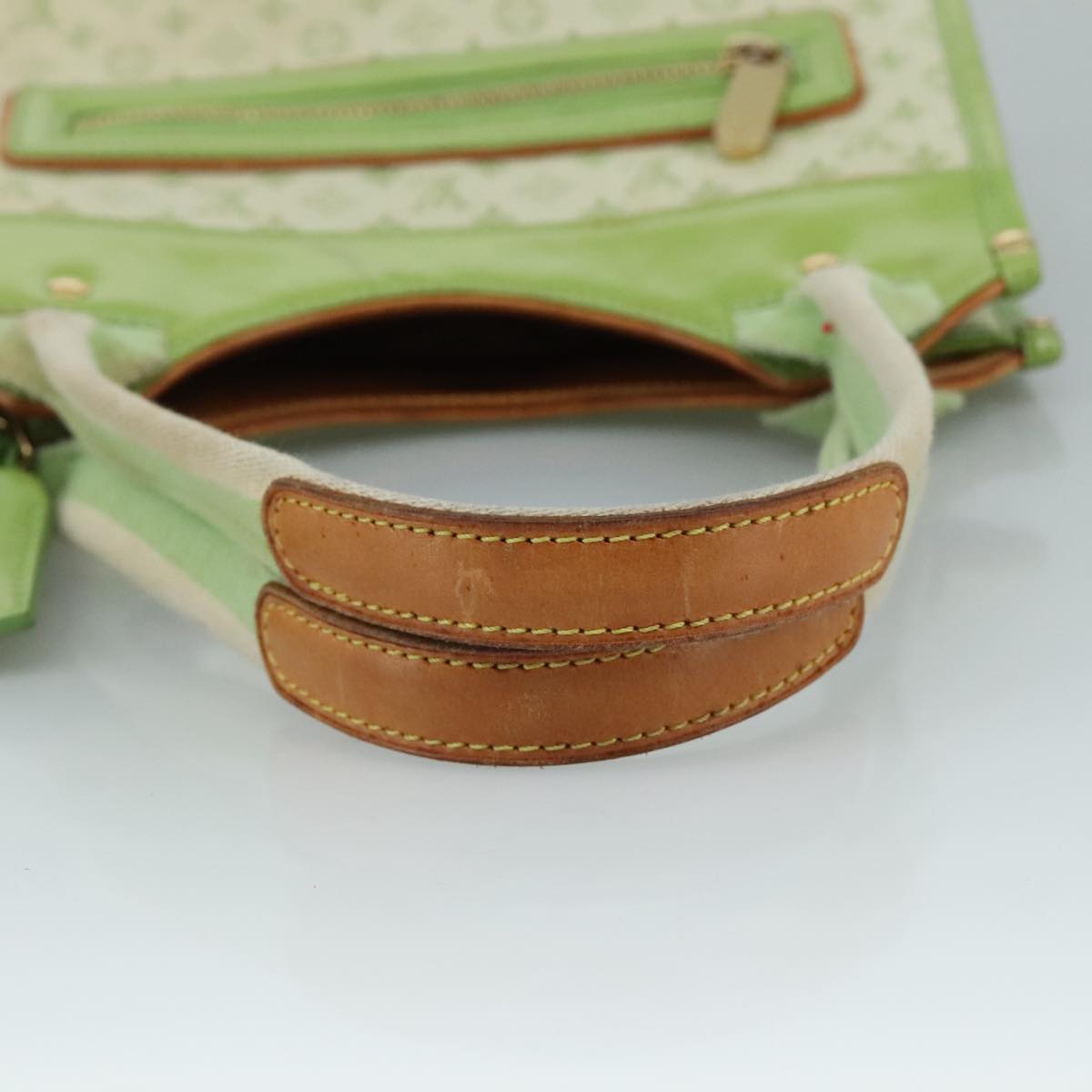 LOUIS VUITTON Monogram Mini Sac Catline Tote Bag Almond Green M92931 94486