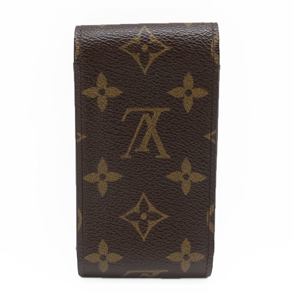 Louis Vuitton Cigarette Case Monogram Etuy Cigarette Case M63024 Brown Tea Small Other