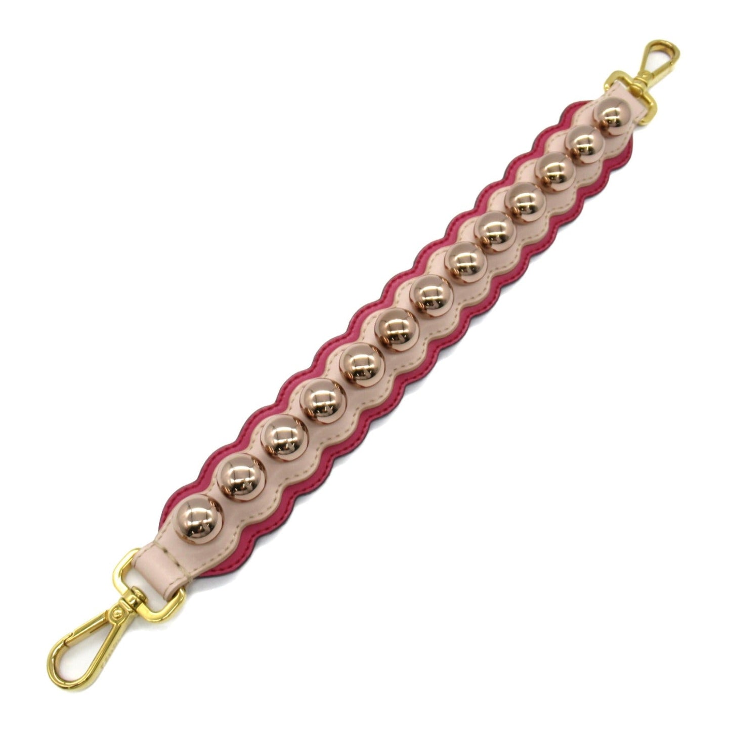 Luxury Fendi Handle strap Accessory Leather Pink