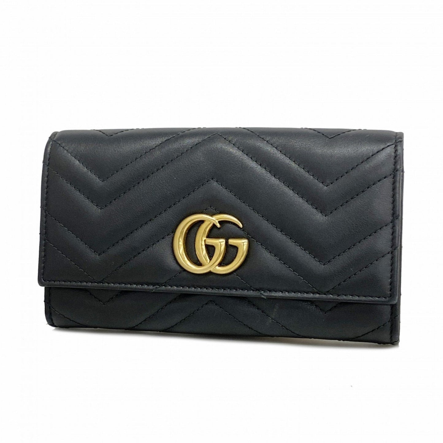 Gucci  Leather Long Wallet (Bi-Fold)