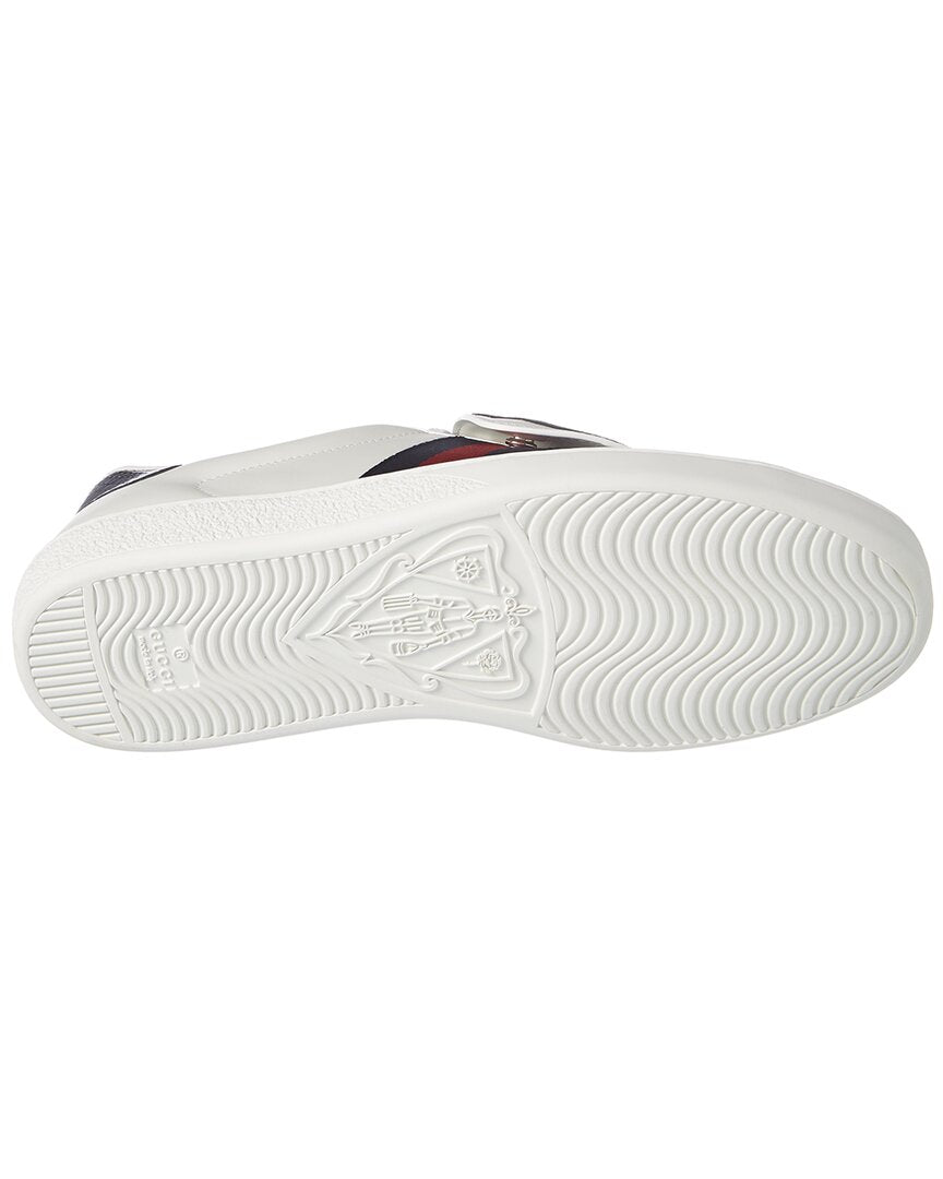 Gucci Ace Removable Patch Leather Sneaker