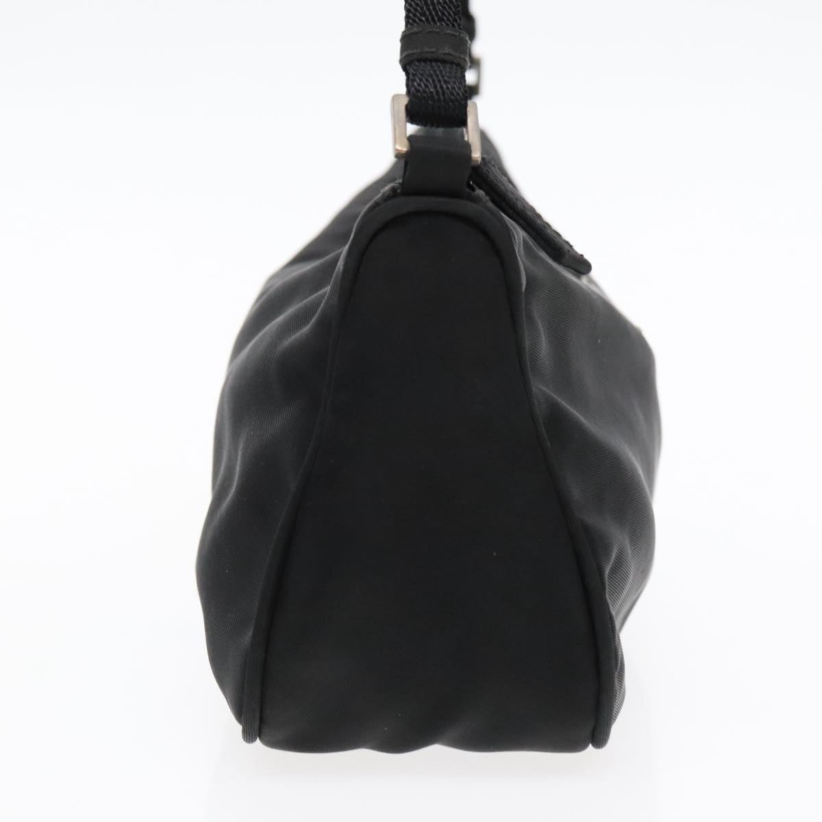 Luxury Prada Accessory Pouch Nylon Black Silver  94668