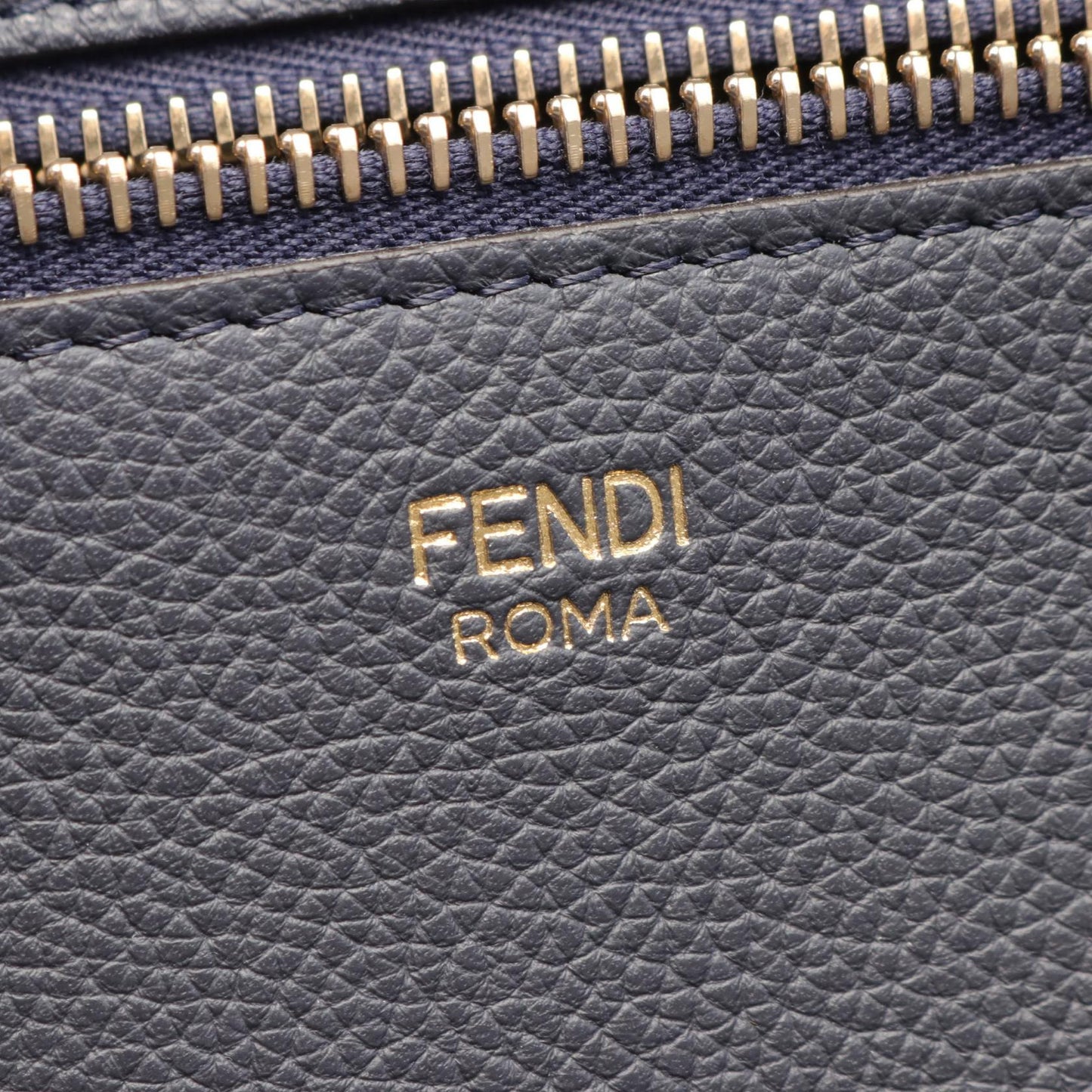 Luxury Fendi Roll Large FF Chenille Handbag Tote bag Leather Denim Chenille Blue Gray
