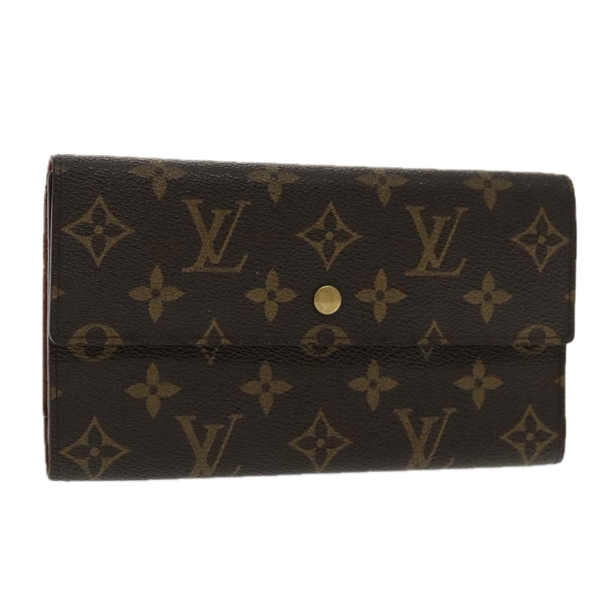 LOUIS VUITTON Monogram Portefeuille International Wallet M61217 LV 94741