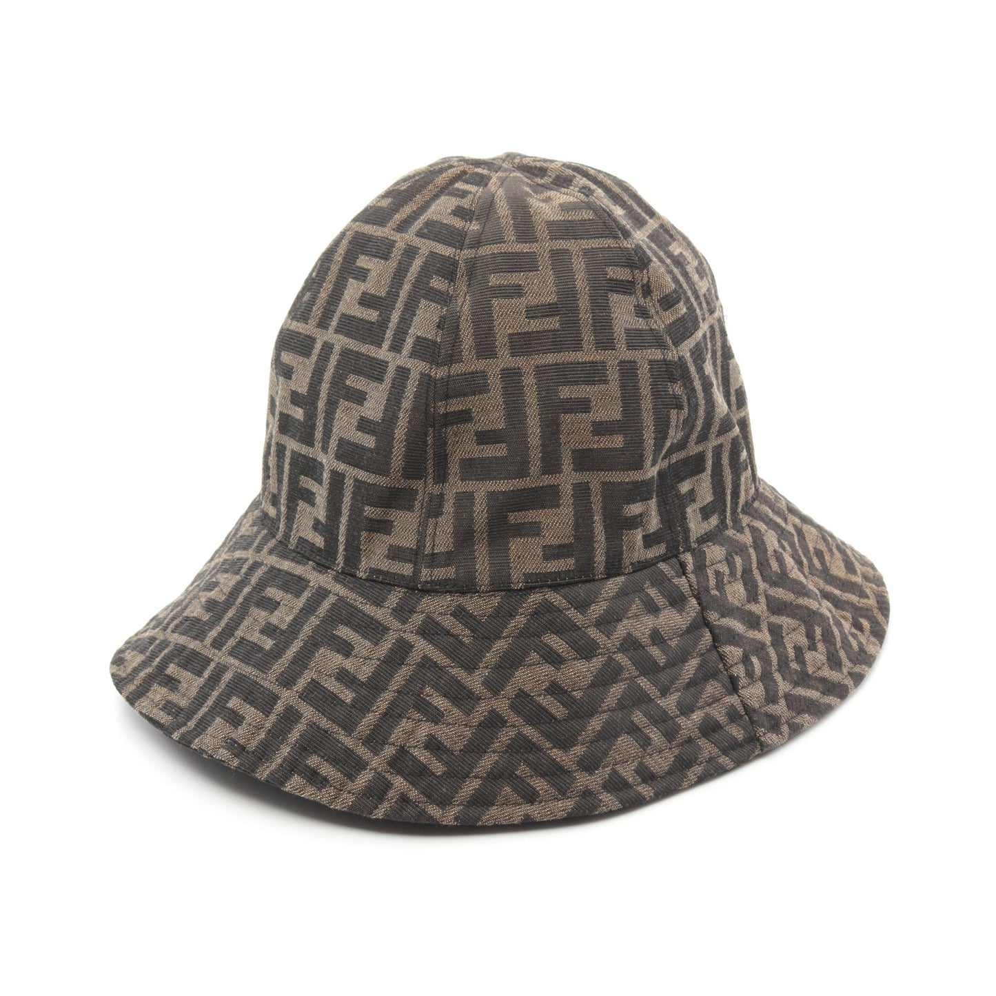 Luxury Fendi Zucca pattern Bucket hat Hat Canvas Brown