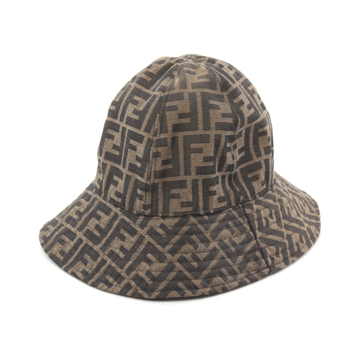 Luxury Fendi Zucca pattern Bucket hat Hat Canvas Brown