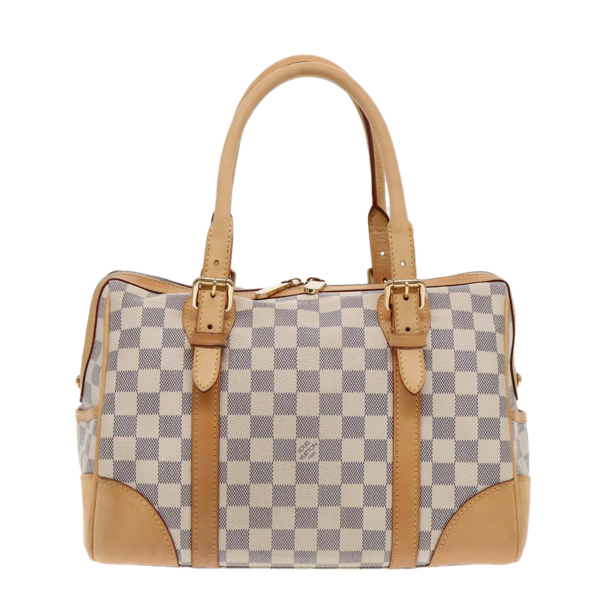 LOUIS VUITTON Damier Azur Berkeley Hand Bag N52001 LV 94817