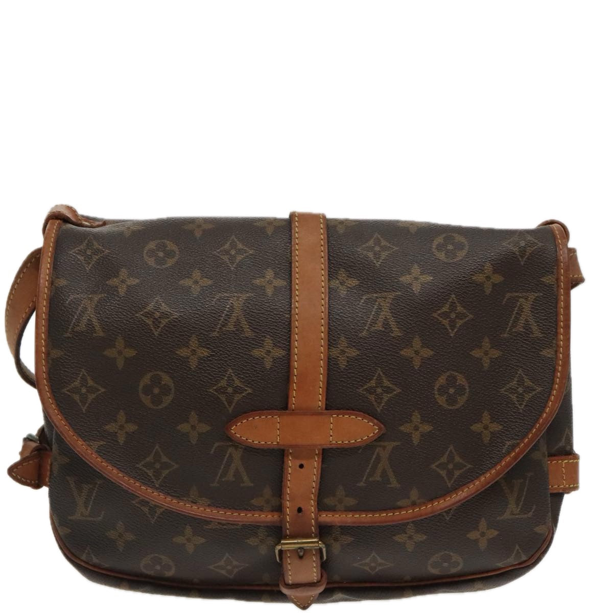 LOUIS VUITTON Monogram Saumur 30 Shoulder Bag M42256 LV 94834