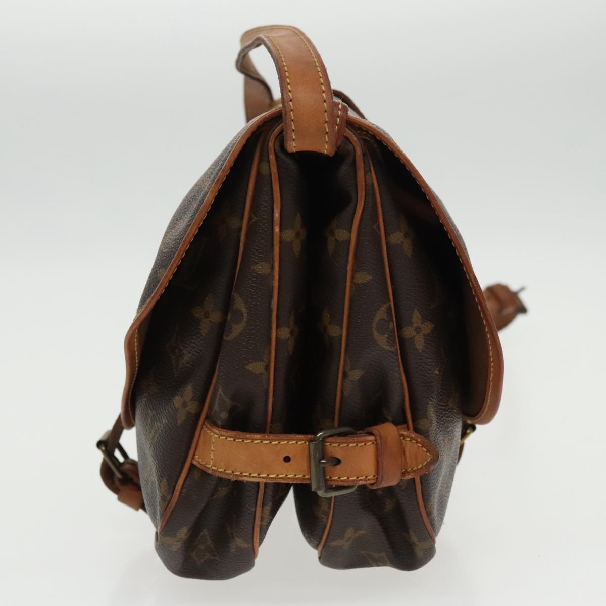 LOUIS VUITTON Monogram Saumur 30 Shoulder Bag M42256 LV 94834