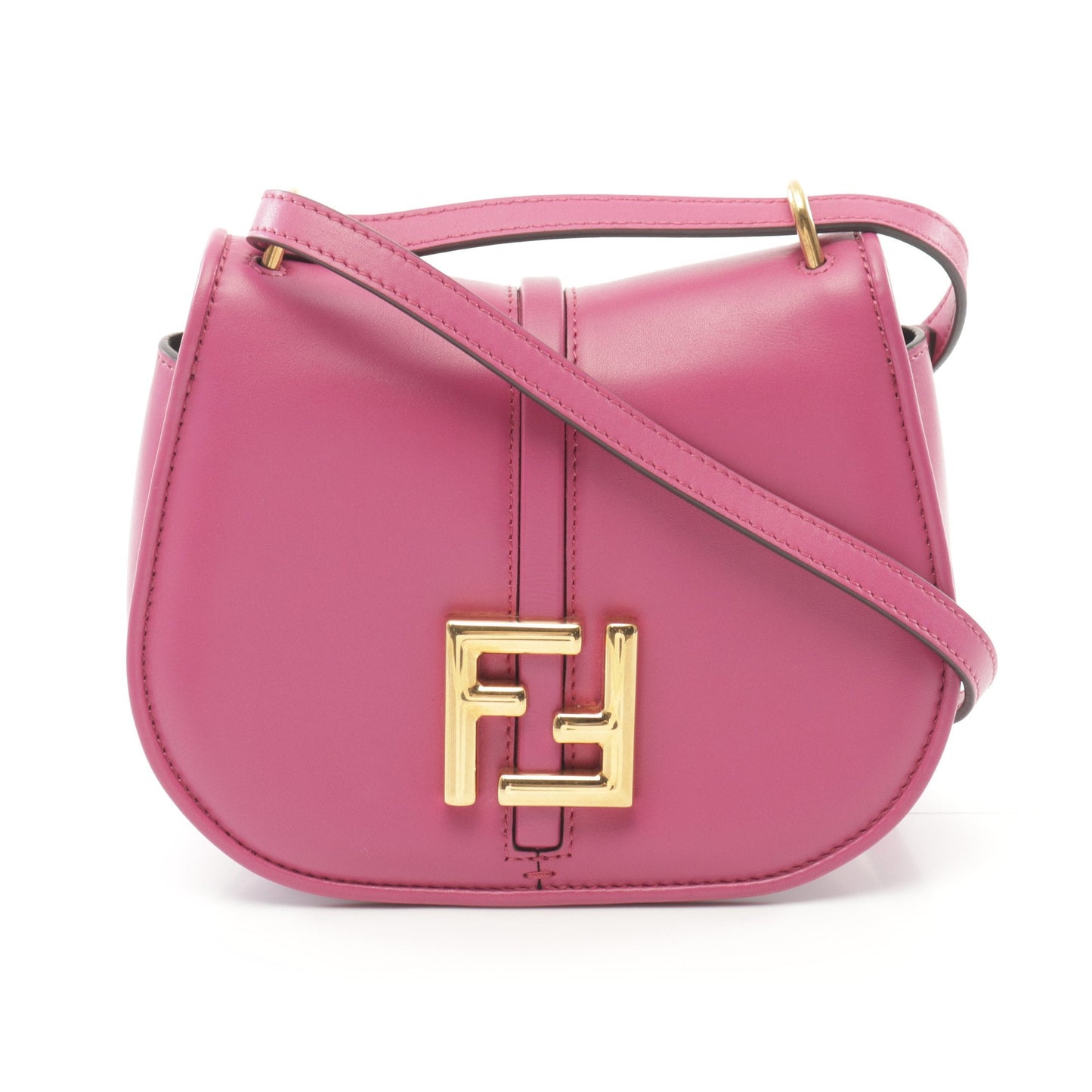 Luxury Fendi Camon Small Shoulder bag Leather Pink purple