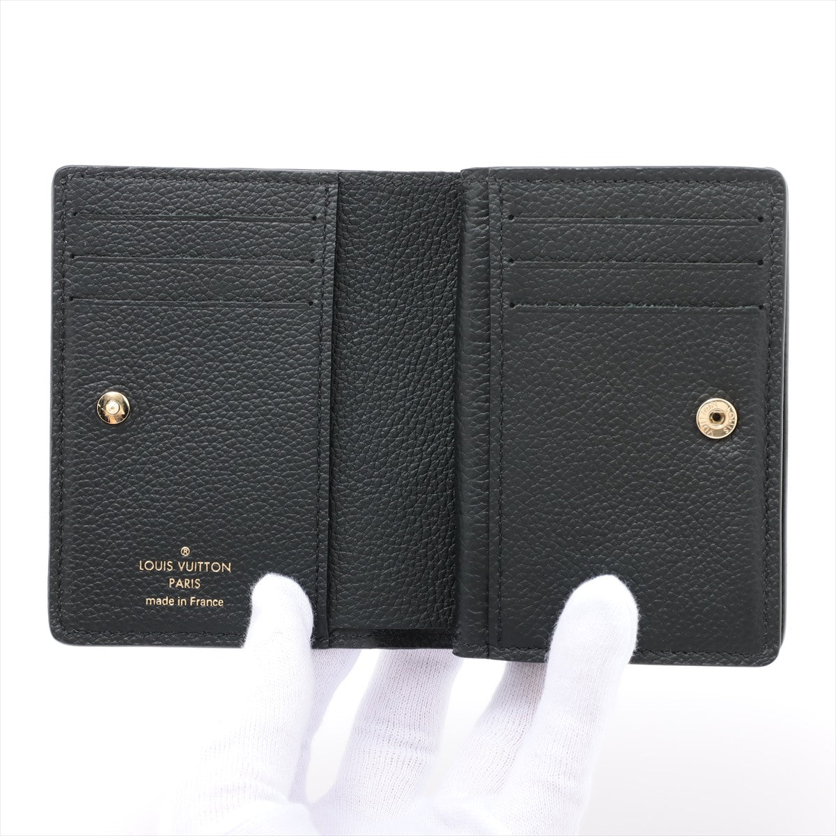 Louis Vuitton Monogram Portfolio Clare M80151 Black Compact Wallet
