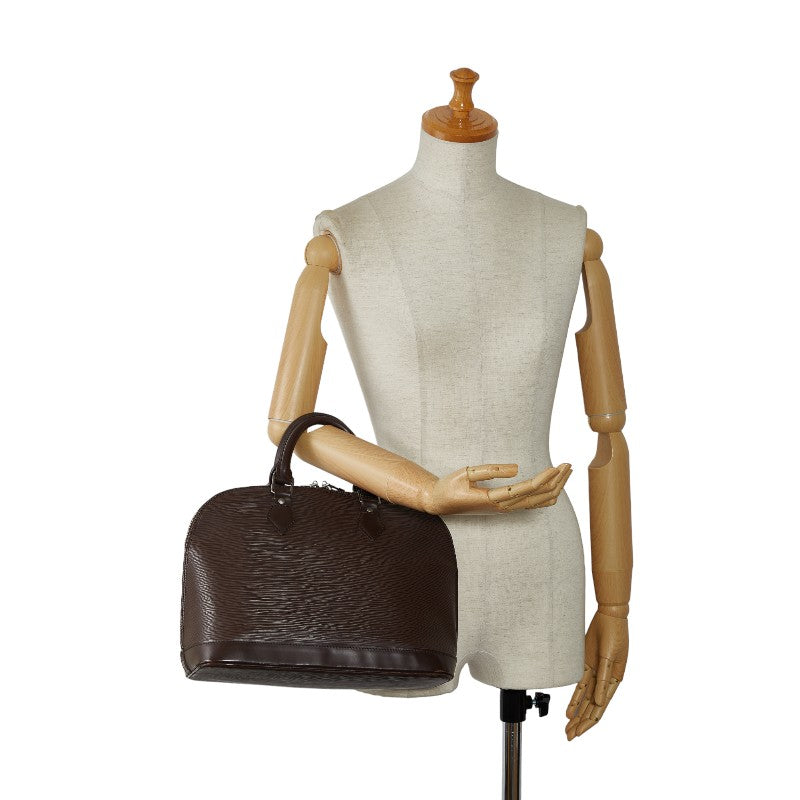 Louis Vuitton Epi Alma Handbag M5214D Mocha Brown Leather  Louis Vuitton