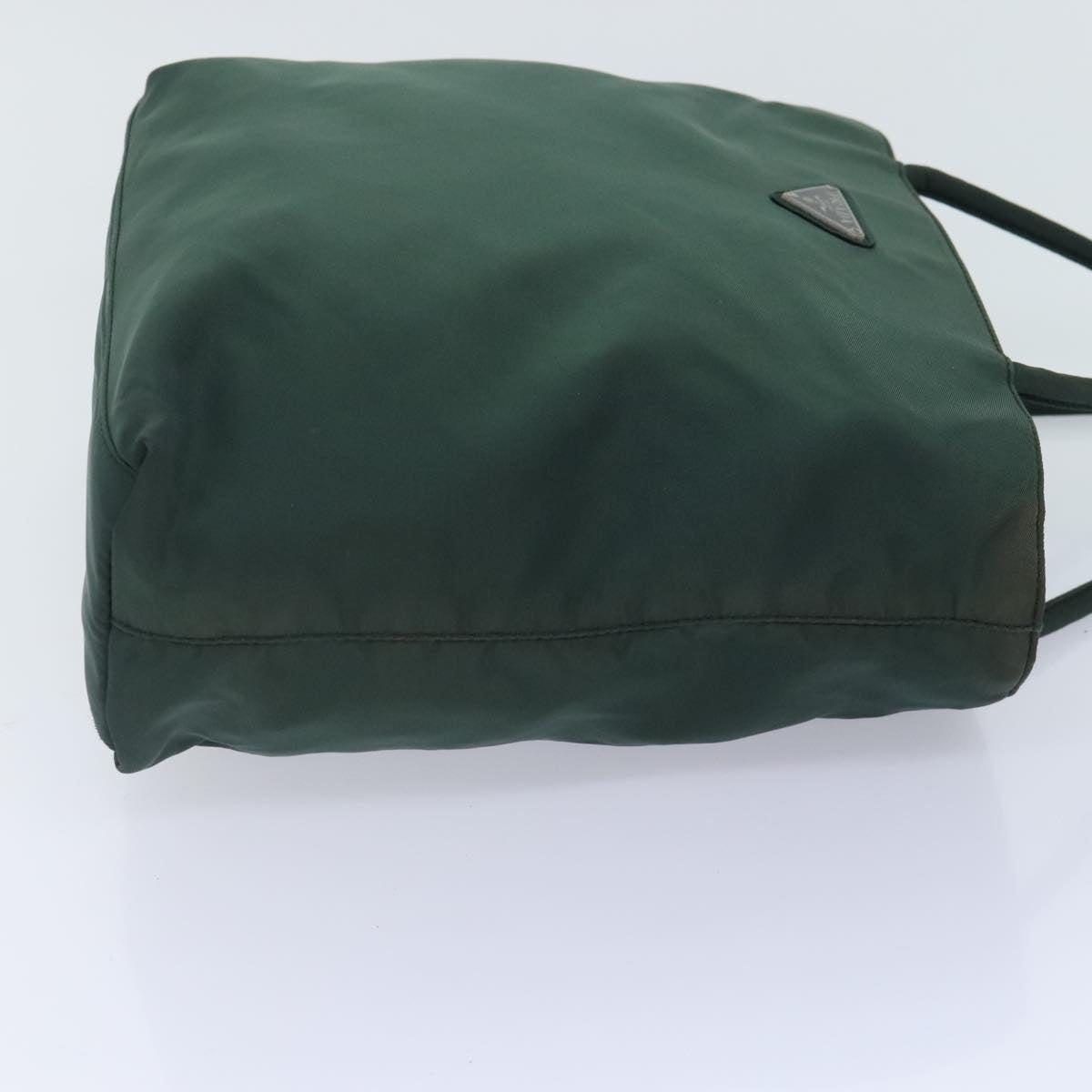 Luxury Prada Tote Bag Nylon Green Silver  95027